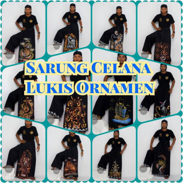  DISKON New MOTIF Sarung Celana  Lukis  Ornamen Sarung 