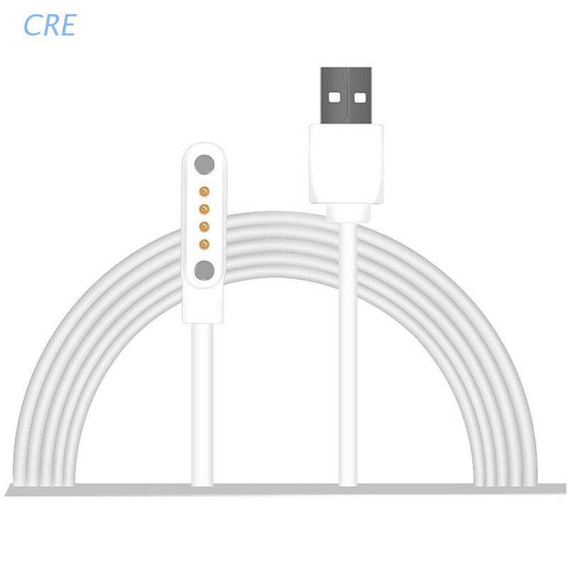 Cre Kabel Charger Power Usb Magnetik Kuat 4 Pin Untuk Smartwatch Universal