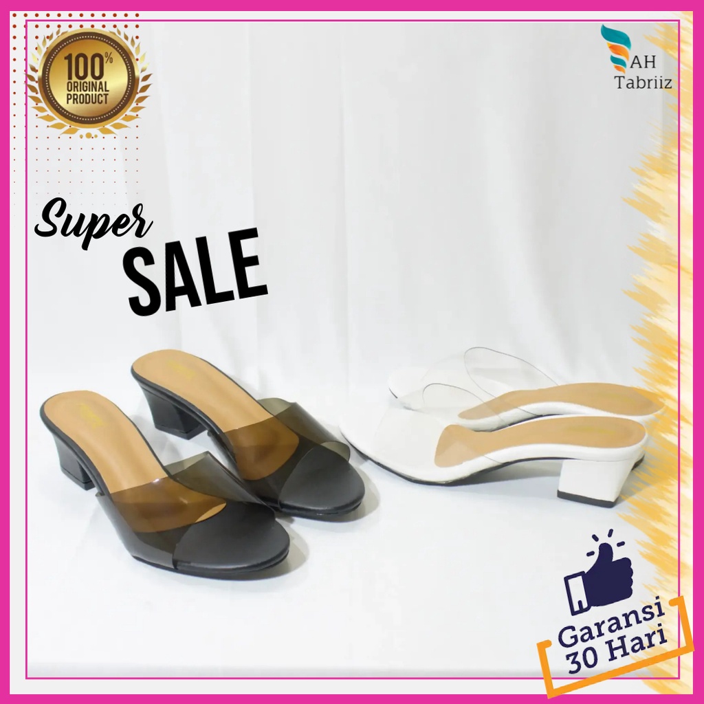 SANDAL SENDAL WANITA MIKA HAK TAHU HEELS SELOP SLOP CEWEK JALAN HAK TINGGI ACARA PESTA KEKINIAN TERB