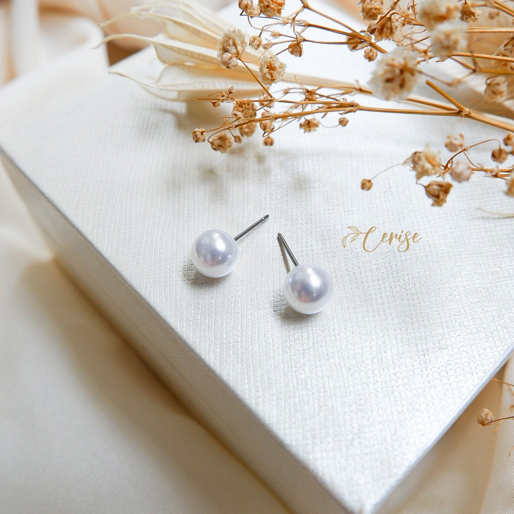 Almeta earrings | Anting tusuk korea mutiara cantik aksesoris wanita korean style trendy stylish