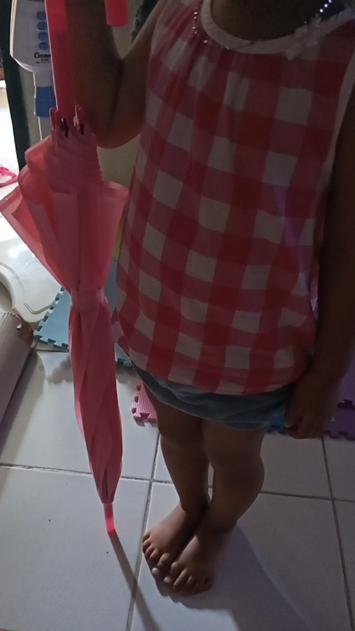 Payung Tongkat List Pastel Polos . Simple Beautiful Umbrella