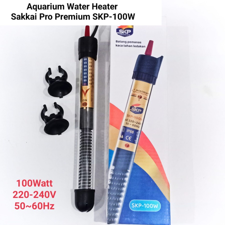 SKP 100 W HEATER 100 WATT PENGHANGAT AIR AQUARIUM