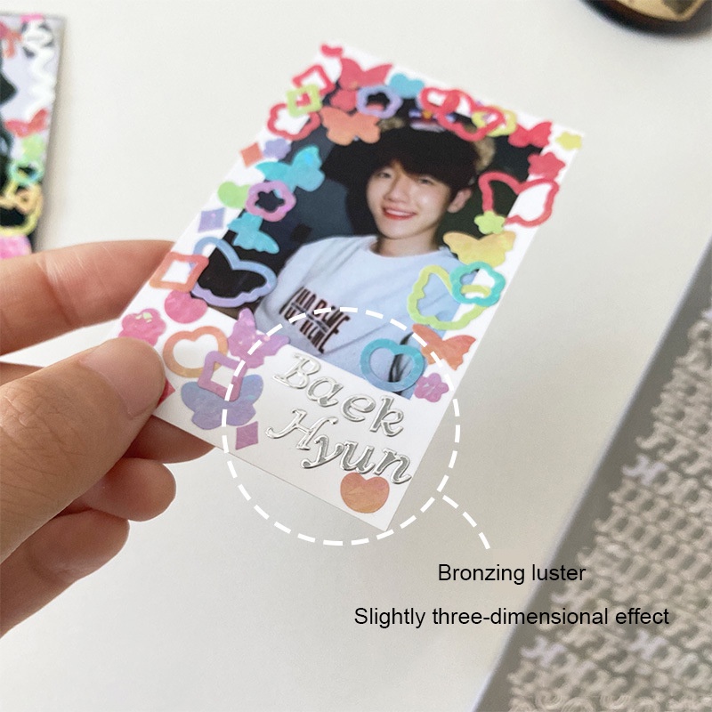 Diy Huruf Stiker Hot Stamping Dan Perak Huruf Stiker Bahasa Inggris Dekorasi - ol