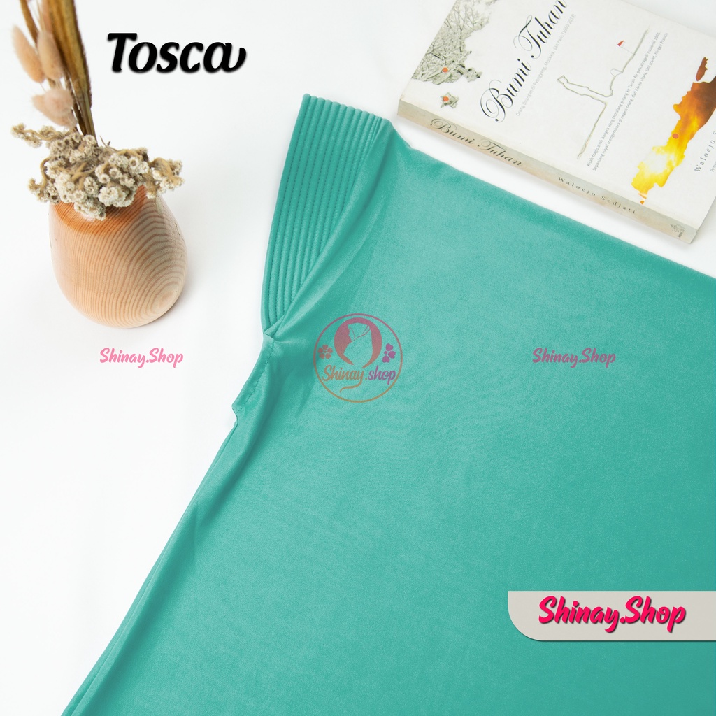 Hijab Bergo Jersy sport premium hijab olehraga voli ukuran S-Tosca