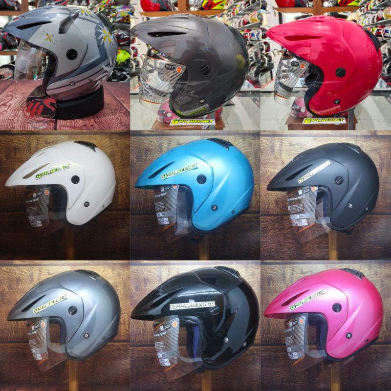 INK CX 22 MOTIF & SOLID helm half face helm harian helm santai helm turing helm motor