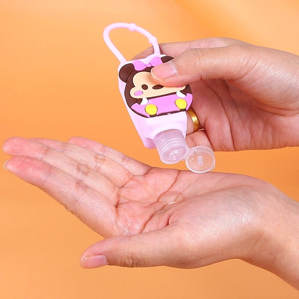 [ Part 2 ] Botol hand sanitizer gel holder gantungan kunci karakter silicone silikon