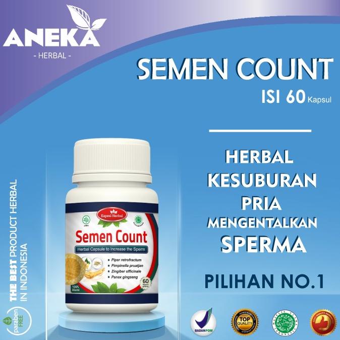 100% ASLI Obat Herbal SEMEN COUNT Obat Penyubur dan Mengentalkan Sperma Pria