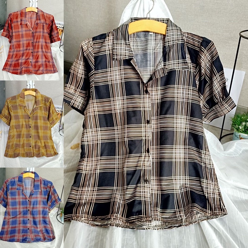 IZANY Blouse / Atasan Balon Rayon Premium allsize fit to L Motif