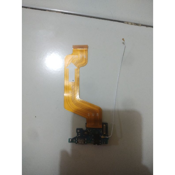 Papan PCB konektor charger + fleksibel samsung A71 Original copotan 100%
