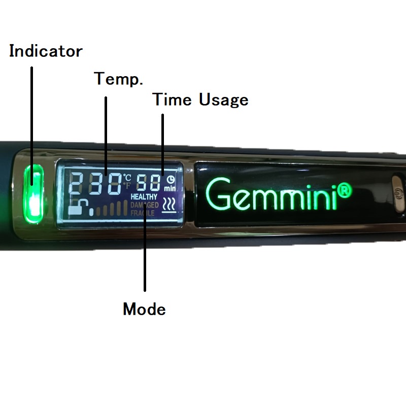 Gemmini GM97 HIGHEND version Titanium Shine Catokan Smoothing rambut