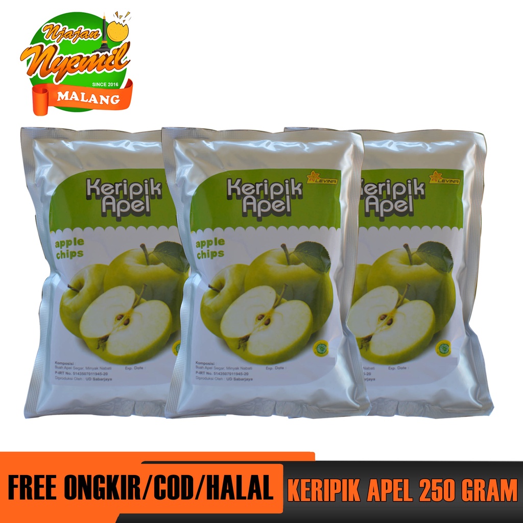 

KERIPIK BUAH APEL KEMASAN 250 GRAM