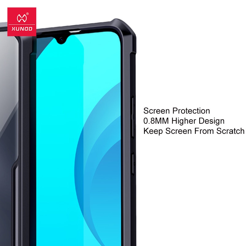 PAKET 2 IN 1 Case Realme C11 Armor Fusion Transparent Prmium Casing Free Tempered Glass