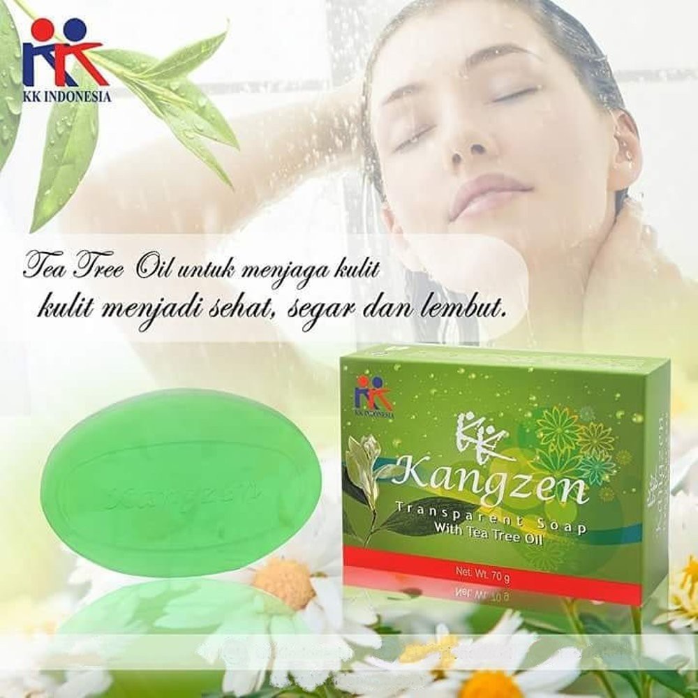 Sabun Cuci Muka Jerawat Kangzen EPO Kuning &amp; Kangzen Tea Tree Oil Hijau Muka Bruntusan KK Indonesia