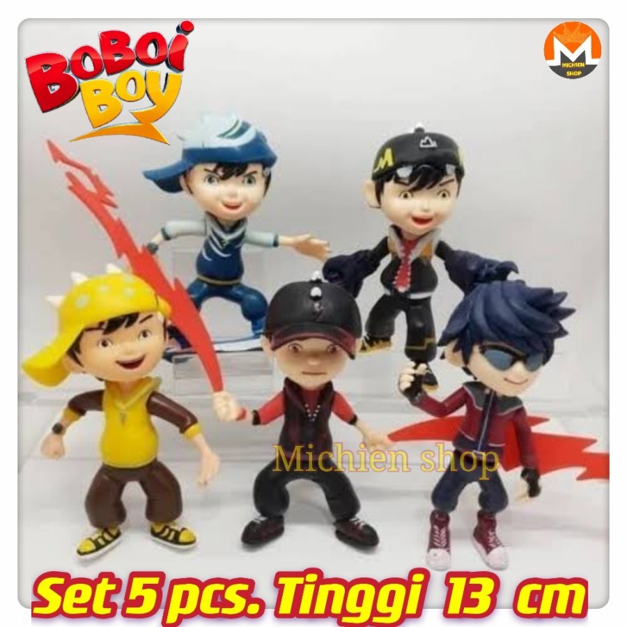 Mainan Boboiboy Galaxy Halilintar Boboboy Boboboi Action Figure Murah set isi 5