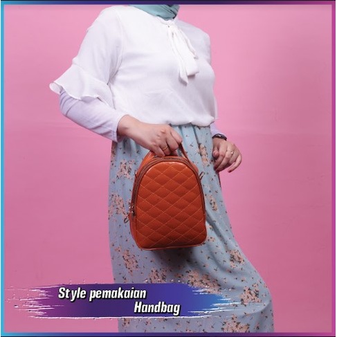 Tas Ransel Kulit Wanita Original Multifungsi Tas Selempang Kulit Wanita ER01 Backpack Fashion Stylish Wanita Tas Ransel Cewek GARANSI ORIGINAL