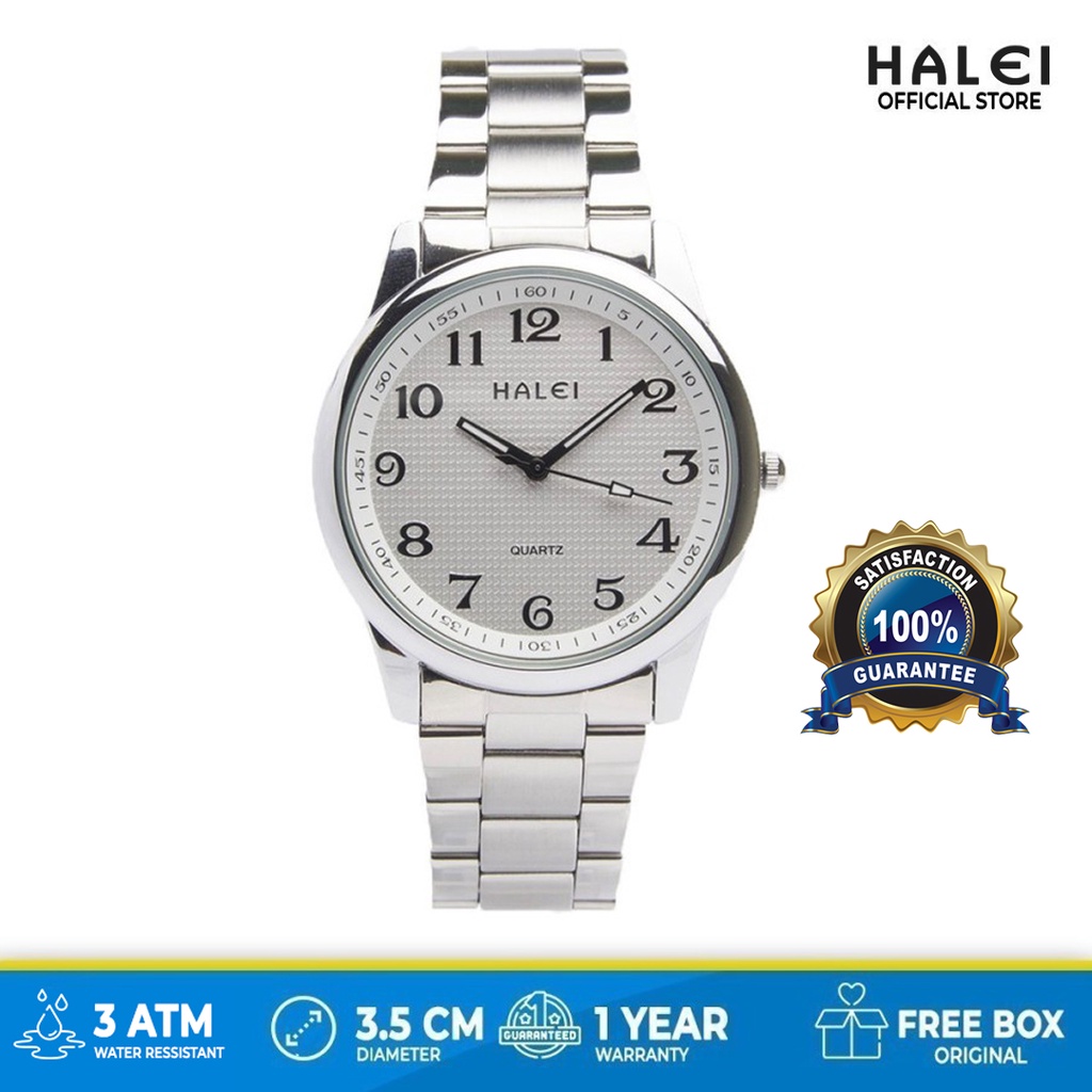 Original Haleiwatch Official Store Garansi Resmi Jam Tangan Pria Bisa Wudhu Original Halei 456 M