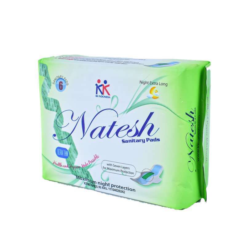 Natesh Night Extra Long / Pembalut Malam / Pembalut Natesh