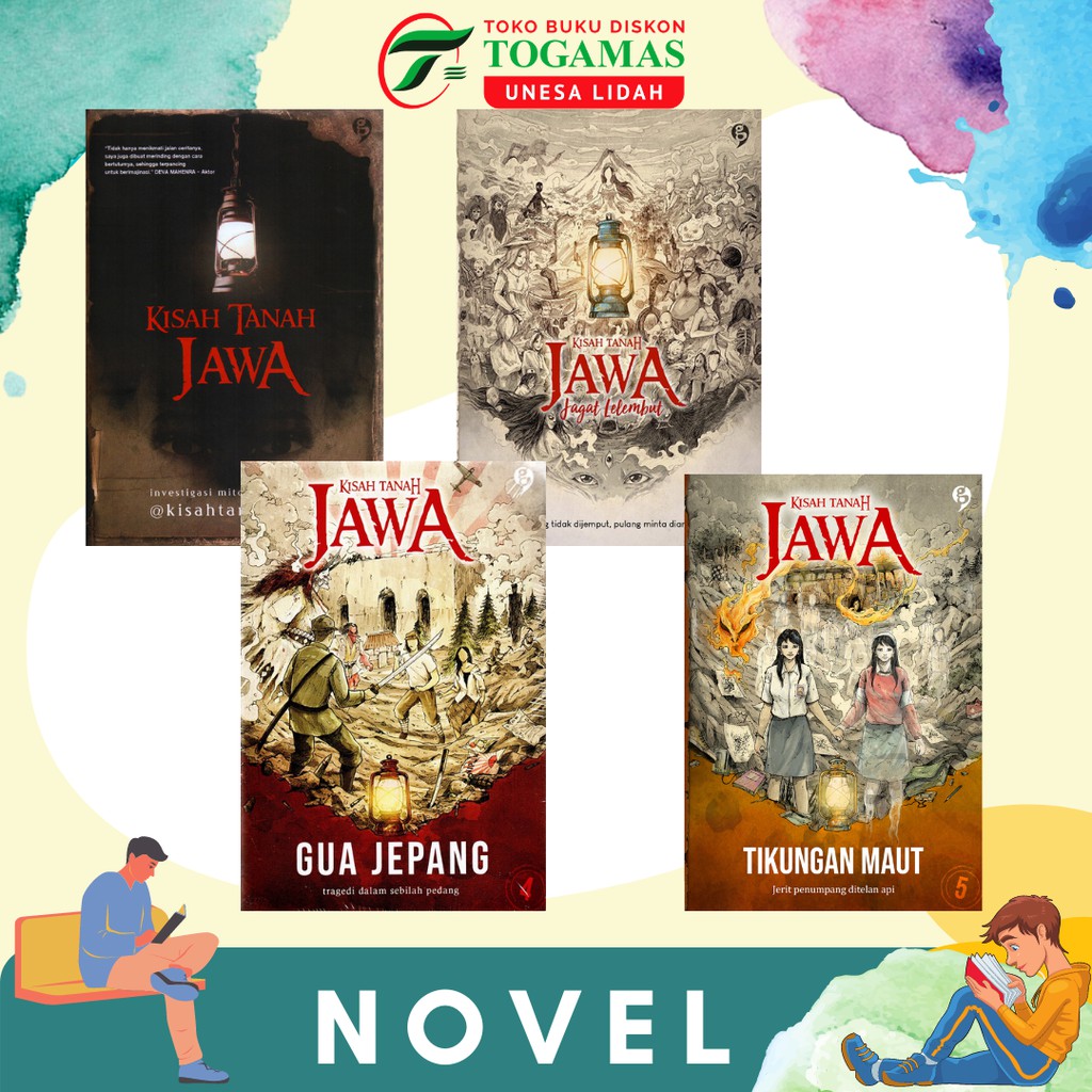 NOVEL SERI KISAH TANAH JAWA : JAGAT LELEMBUT // GUA JEPANG // TIKUNGAN MAUT // SIHIR MESIR DI TANAH JAWA // POCONG GUNDUL //  BANK GAIB // SETAN MENGGUGAT //  UNIT GAIB DARURAT