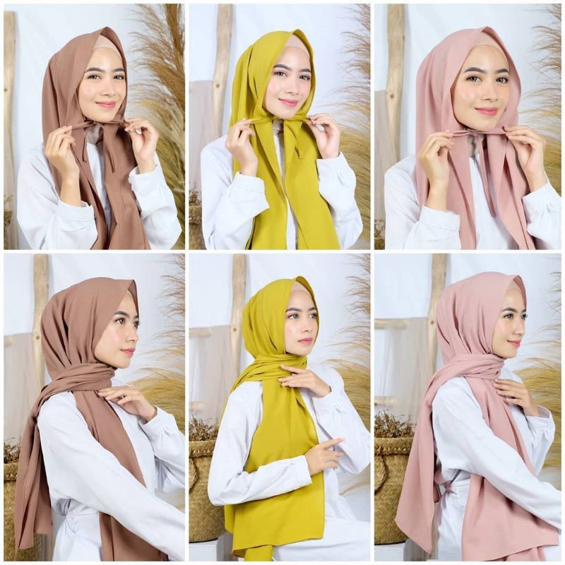 Pasmina TALI Diamon Crep|| Pasmina Instan