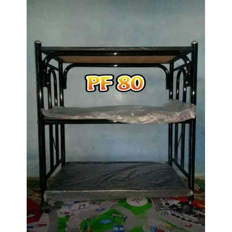 Rak TV Kayu Roda type PF 80 Serbaguna Meja Kantor Komputer Print Aquarium