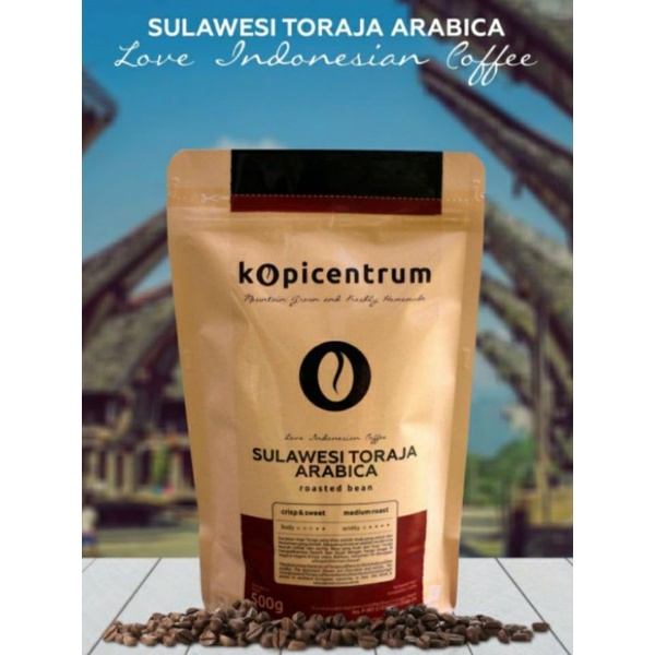 

Biji Kopi Roasted Sulawesi Toraja Arabica 500 Gr