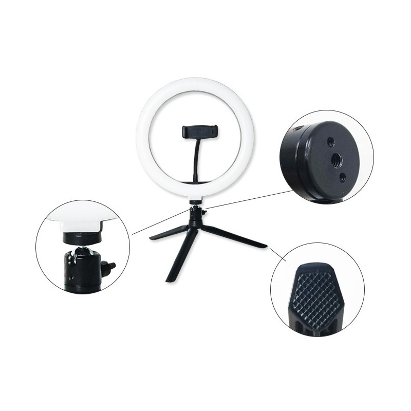 RingLight 26 For Live Streaming Vlogger Video LED Lampu Studio ICC