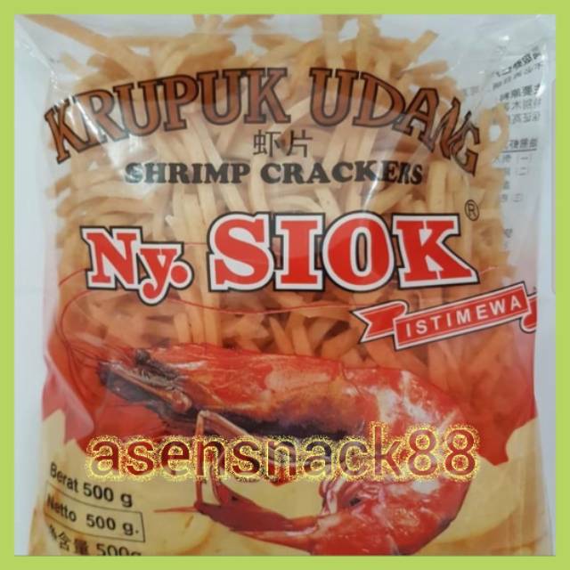 

krupuk udang ny siok stik 500gr