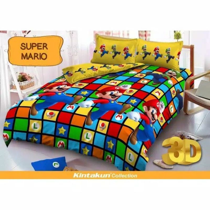 SPREI SINGLE LADY ROSE 120X200 MARIO BROSS