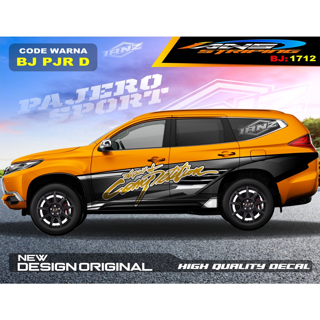 DECAL STICKER MOBIL PAJERO FORTUNER / STIKER MOBIL GRAND LIVINA / VARIASI STIKER PAJERO / STIKER MOBIL