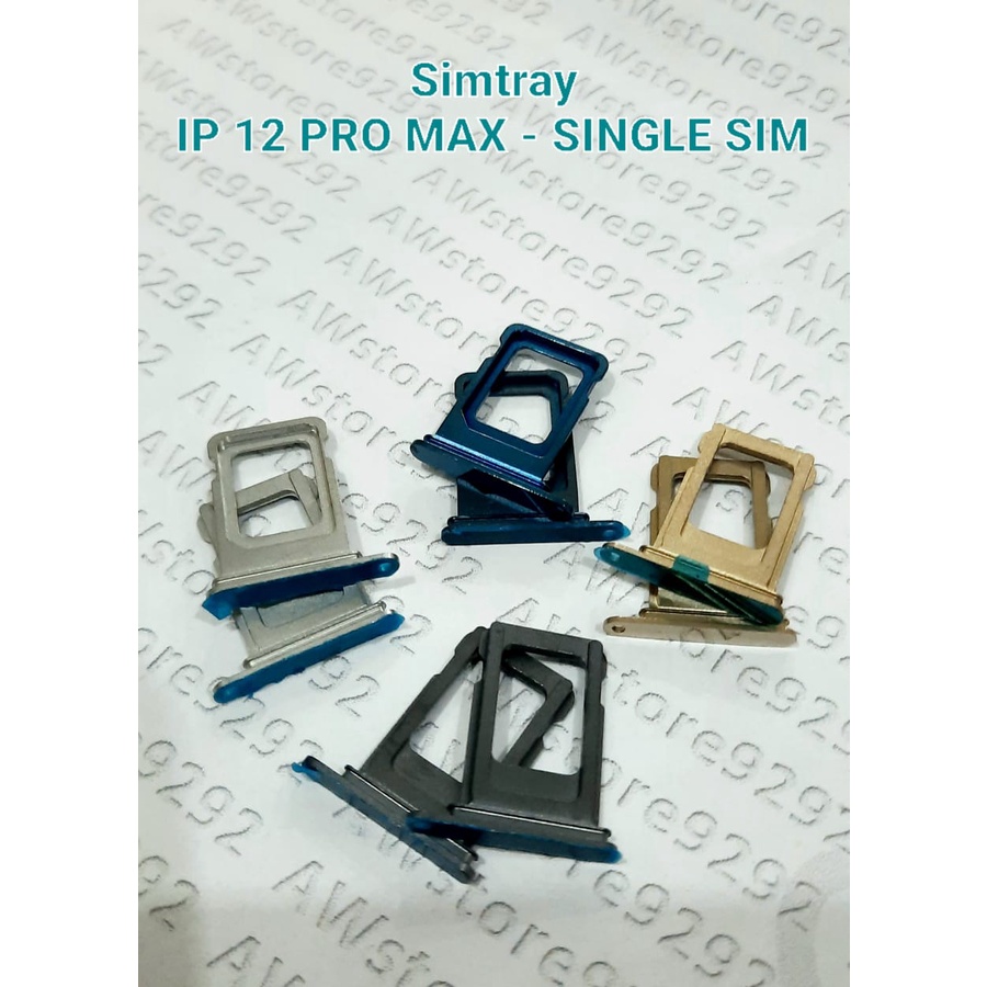 Slot Tempat Dudukan Kartu Simcard Sim card Lock Simtray Sim Tray IPhone 12 PRO / IP 12 PRO MAX - SINGLE SIM