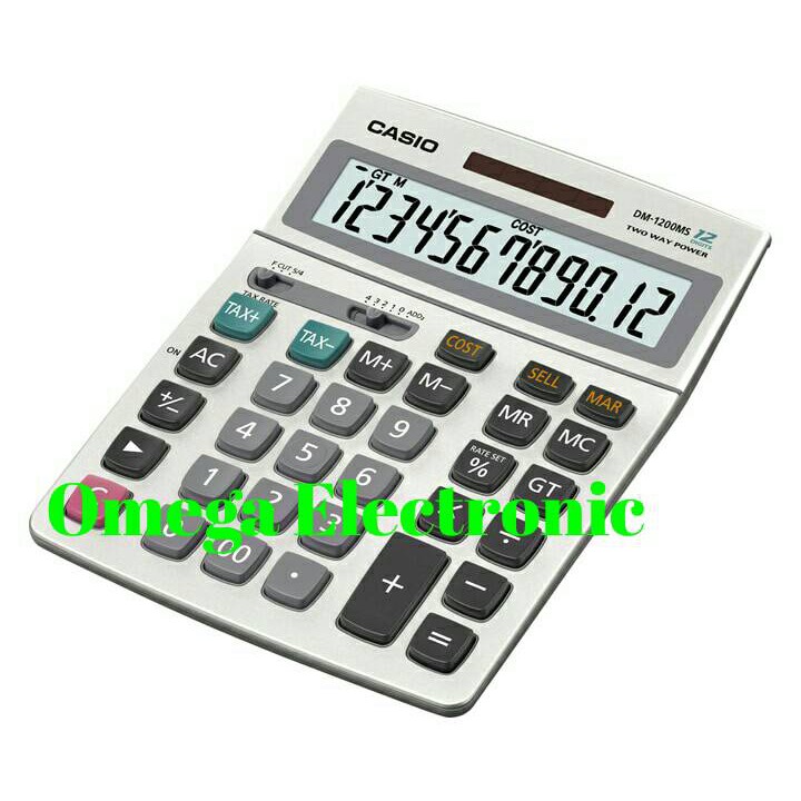 

Produk Terbaru Original Casio DM-1200MS - Calculator Desktop Kalkulator Meja Kantor DM 1200 MS