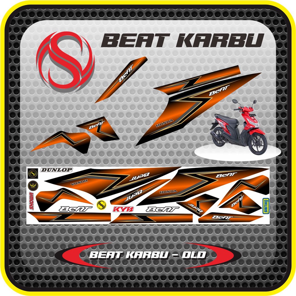 STRIPING BEAT KARBU LD VARIASI STRIPING DESIGN 2022 01 ORANGE SAHILA STICKER