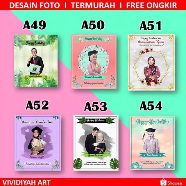 Desain foto edit foto hadiah wisuda
