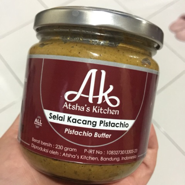 

Atsha's Kitchen Keto/ Diet Natural Pistachio Butter/ Selai Kacang Pistachio