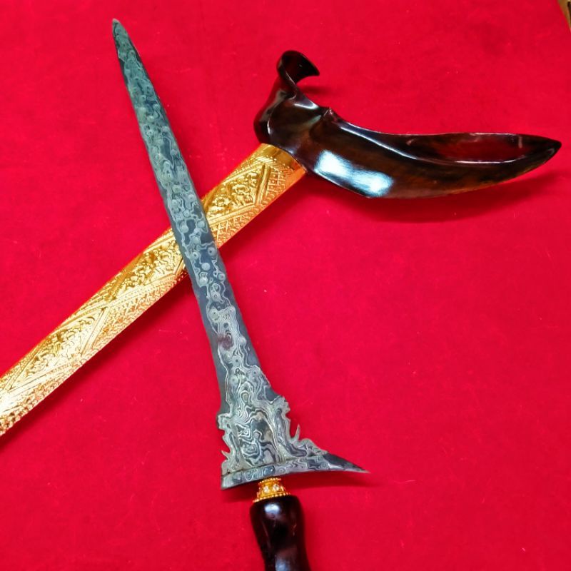 Keris Omyang Jimbe Pamor Udan Emas / Udan Mas