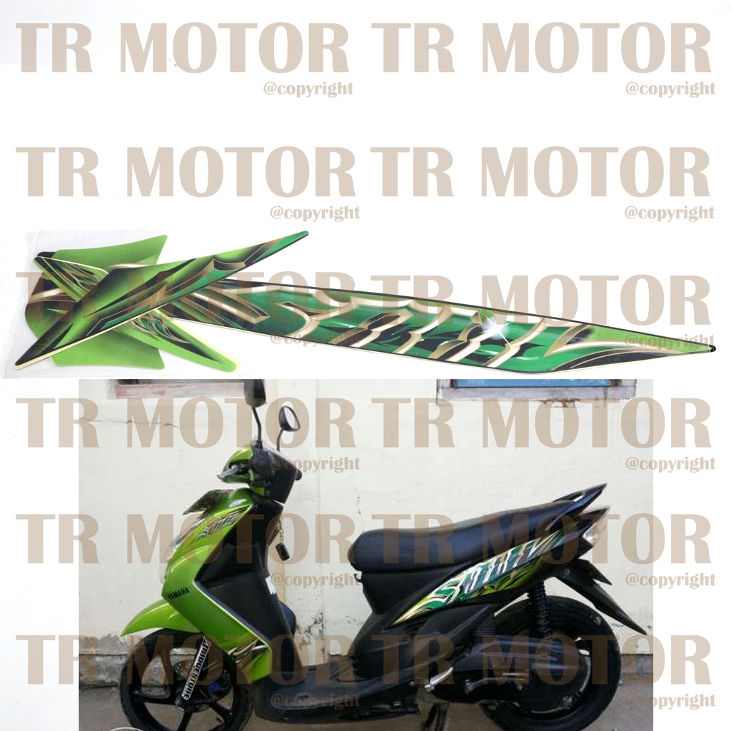 Stiker Motor Mio Soul 2010 Sticker Striping Lis Full Set Motor