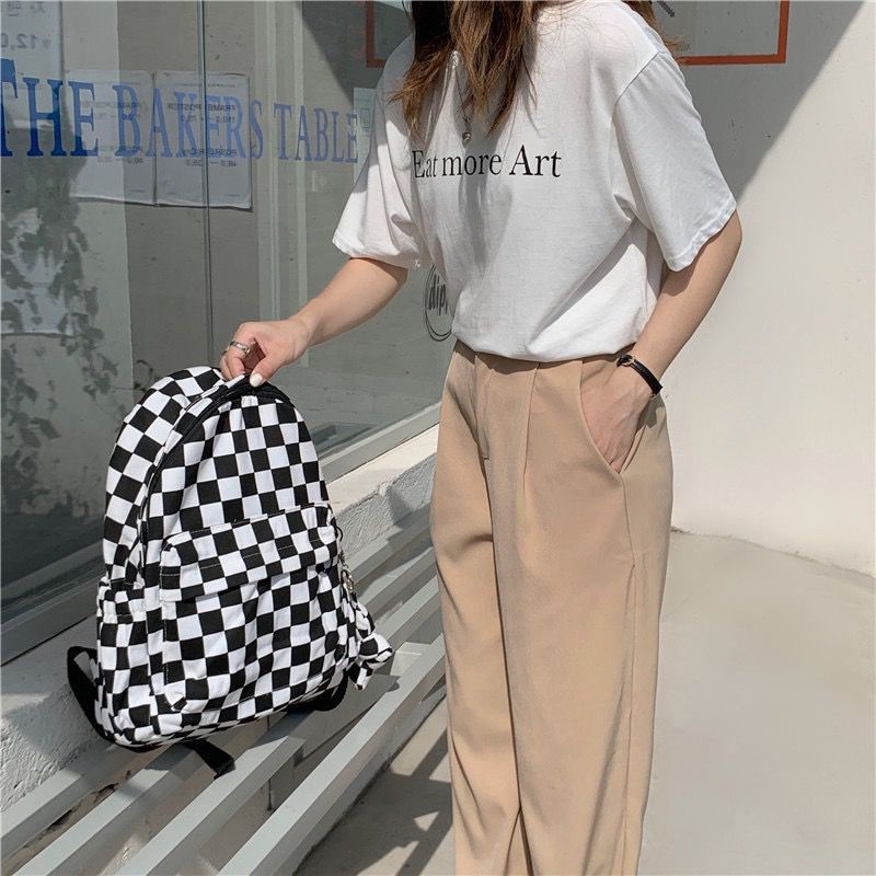 KOREAN BACKPACK CHECKERED BOARD BESTSELLER