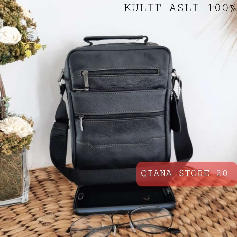 Tas Selempang Kulit Asli Tas Slempang Pria Elegant