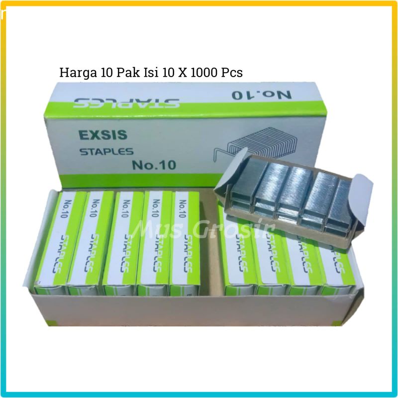 

Isi Klip Staples No 10 Refill Stapler Ori Isi 10 x 1000 Pcs