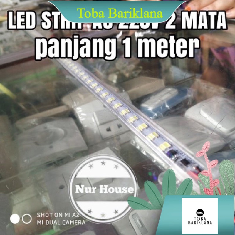 T5 Led transparan 1 meter AC 220 volt