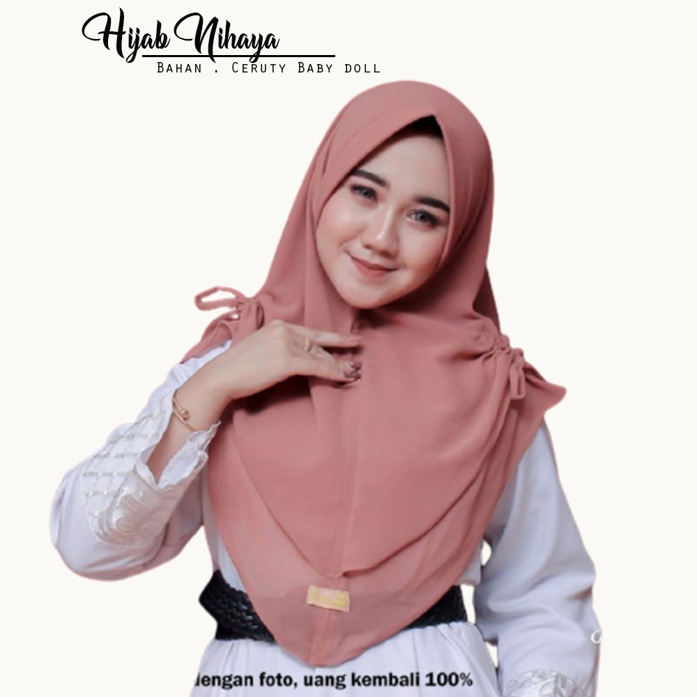 Jilbab Instan Hijab Instan Khimar Instan Syar'i Jilbab Bergo Kerudung Instan Hijab Instan 2 Layer Ce