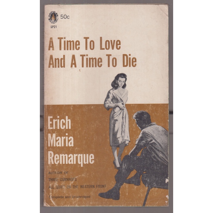 NOVEL ERICH MARIA REMARQUE - A TIME TO LOVE AND A TIME TO DIE