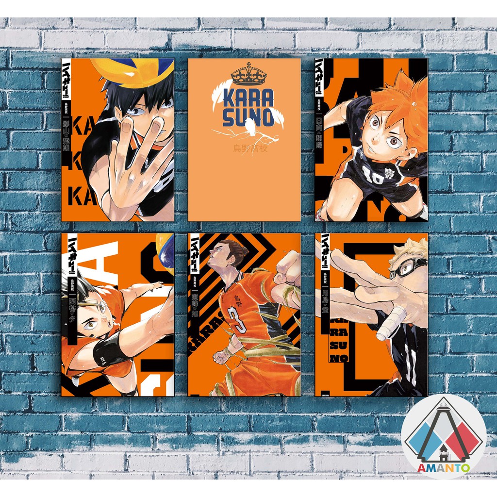 POSTER HAIKYUU KARASUNO POSTER ANIME HAIKYUU POSTER KAYU HIASAN PAJANGAN DINDING KAMAR POSTER ANIME