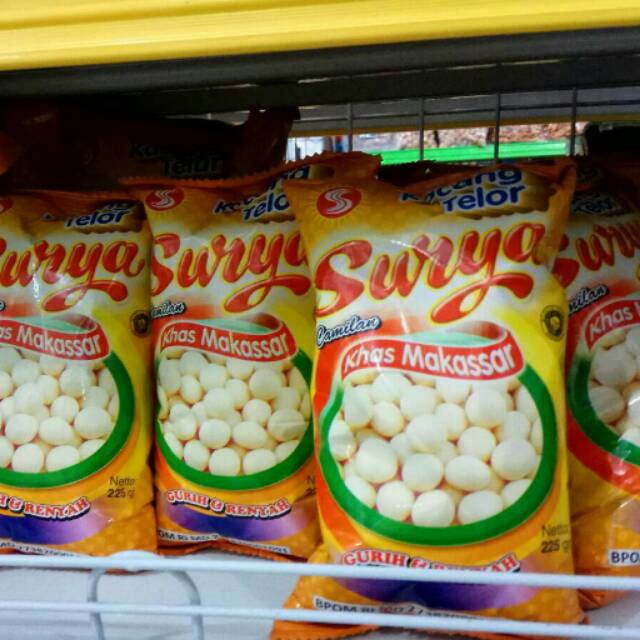 

Kacang telur Surya 225gr oleh oleh khas makassar