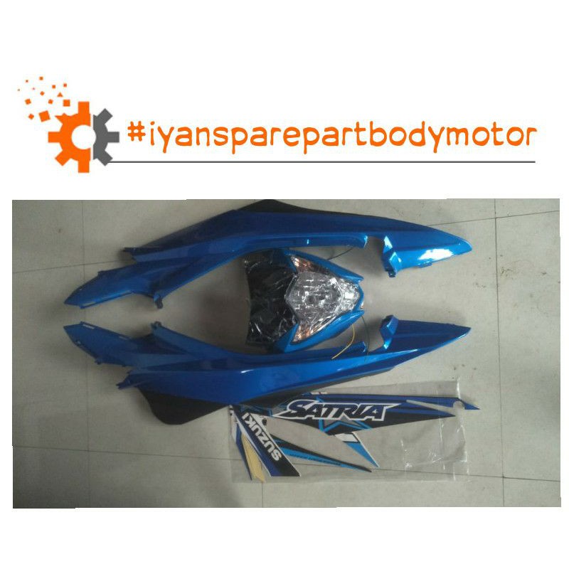 Body Samping Kiri/Kanan - Reflektor Satria FU FL (Facelift), Bonus Striping Full Body