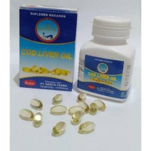 COD LIVER OIL MINYAK IKAN CAP PAUS ISI 100's