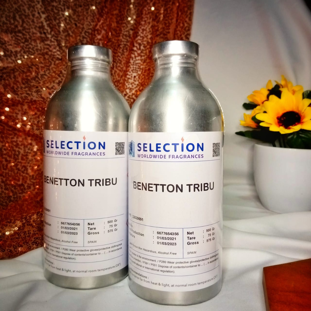 Bibit Parfum Refill Benetton Tribu segel pabrik by Selection SN - MURNI ORIGINAL PABRIK - GROSIR - M