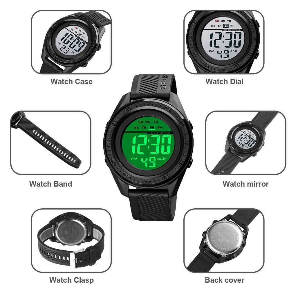 IDN - SKMEI Jam Tangan Digital Sporty Pria - 1638