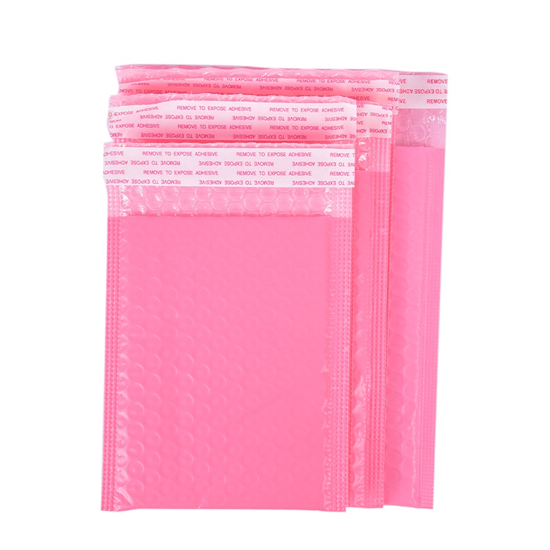 {LUCKID}10x Pink Bubble Bag Mailer Plastic Padded Envelope Shipping Bag Packaging