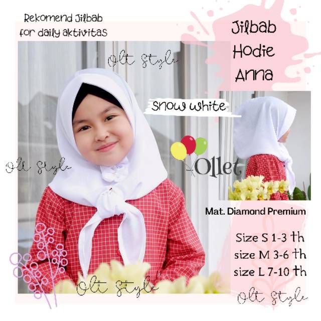 Jilbab Hodie Anna / jilbab anak